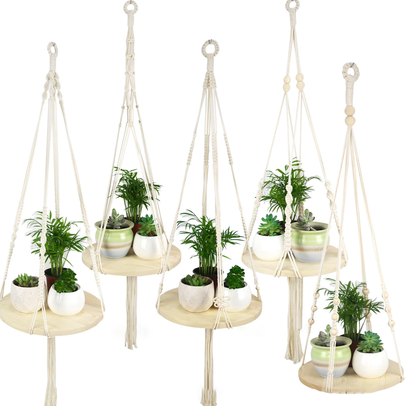 Flower Pot Woven Hanging Basket Handmade Macrame Net Pocket With Plank Cotton Rope Hanger For Wall Decoration Courtyard Garden
Flower Pot Woven Hanging Basket Handmade Macrame Net Pocket With Plank Cotton Rope Hanger For Wall Decoration Courtyard Garden