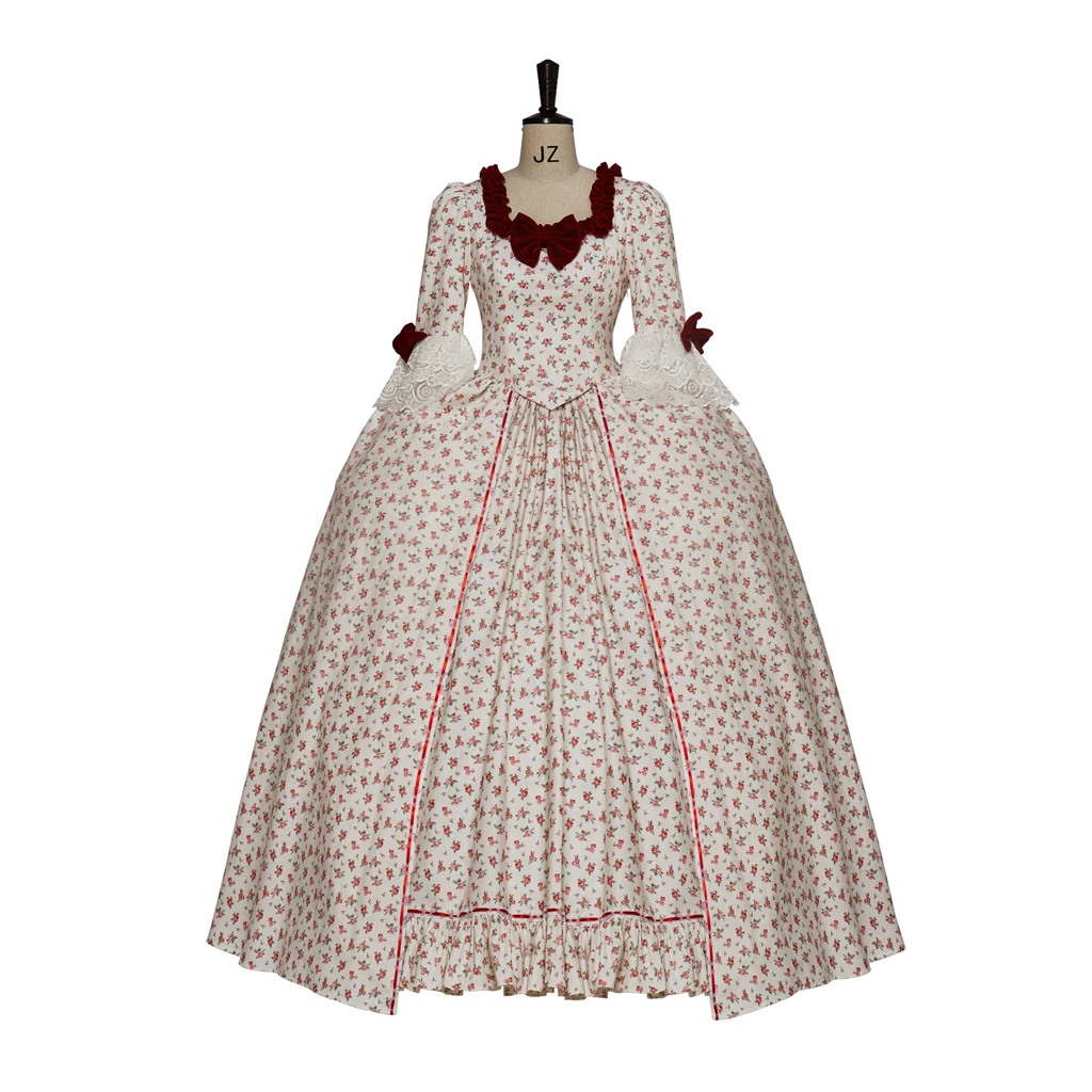 Cosplaydream 17-18th Century Noble Marie Antoinette Red Floral Dress Victorian Ball Gown Costume Rococo Halloween Costume
Cosplaydream 17-18th Century Noble Marie Antoinette Red Floral Dress Victorian Ball Gown Costume Rococo Halloween Costume