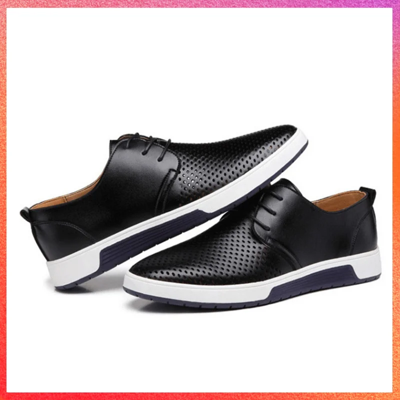 Men's 2024 Summer Hollow Out Sandals Leather Shoes Size 38-49 High Quality Wedding Formal shoes Lace up Round Toe Leather Shoes
Men's 2024 Summer Hollow Out Sandals Leather Shoes Size 38-49 High Quality Wedding Formal shoes Lace up Round Toe Leather Shoes