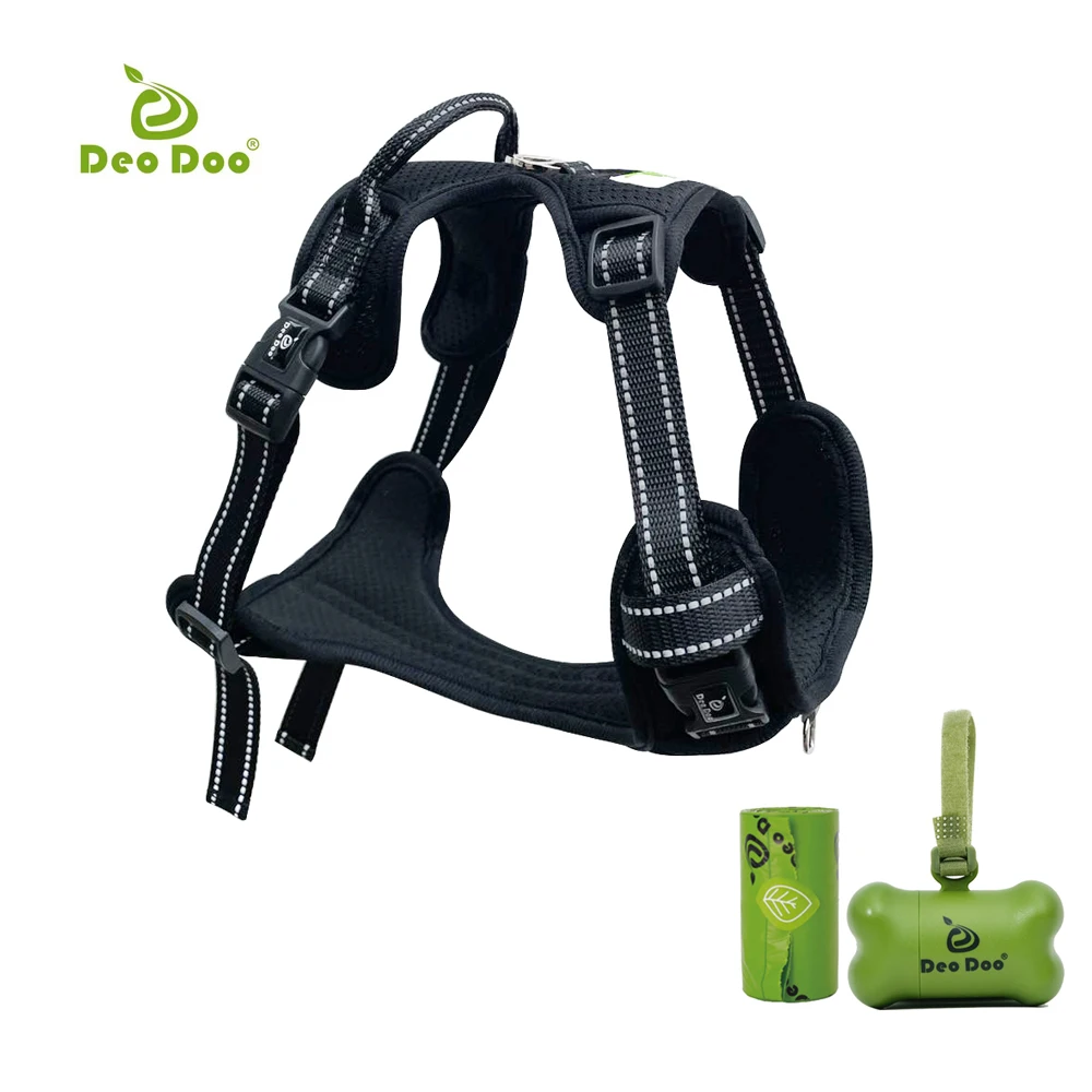 Dog Harness Reflective Breathable Pet Harness No Pull Adjustable for Medium Large Dog with Poop Bags Training Accessories
Dog Harness Reflective Breathable Pet Harness No Pull Adjustable for Medium Large Dog with Poop Bags Training Accessories