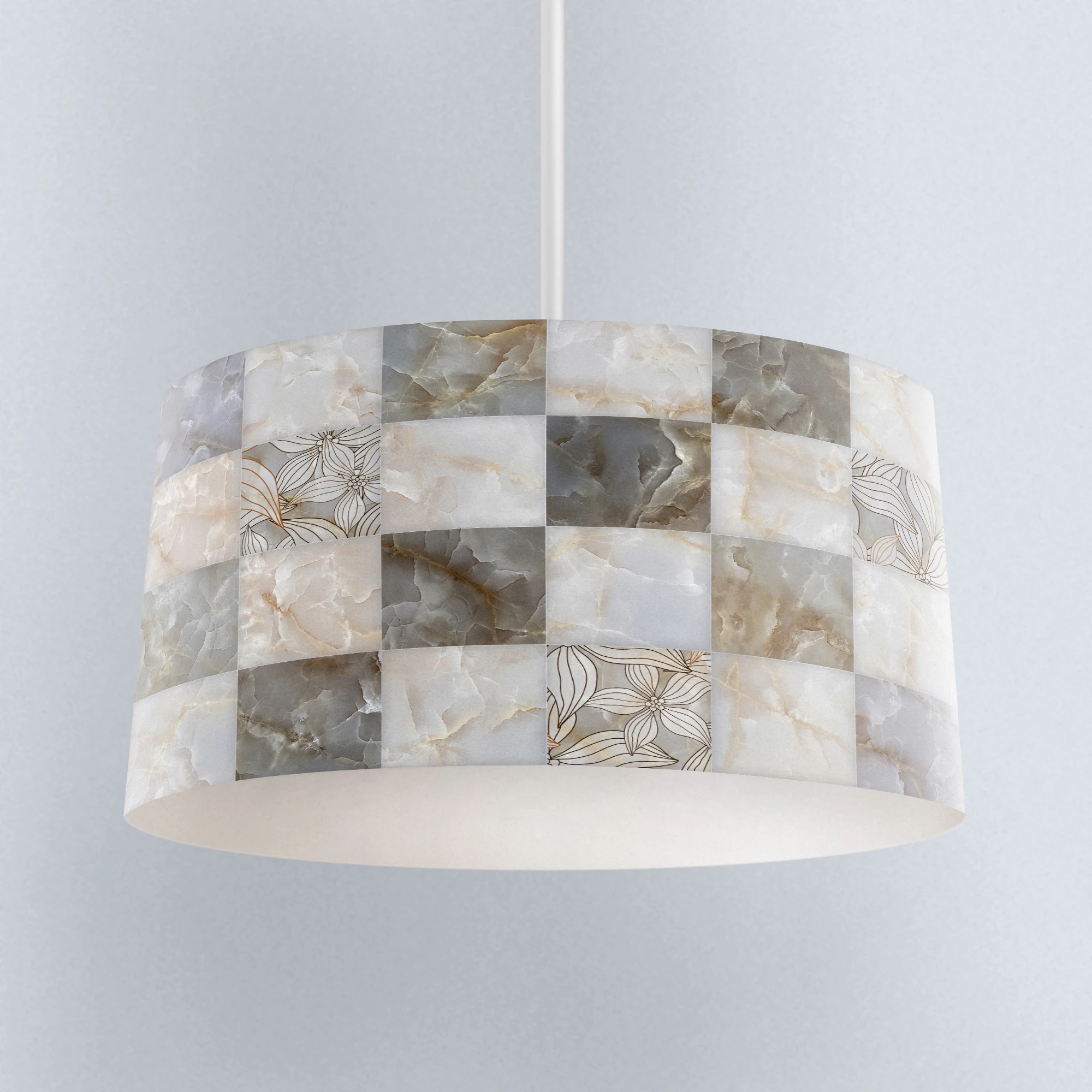 Else Gray White Marble Boxes Digital Printed Fabric Chandelier Lamp Drum Lampshade Floor Ceiling Pendant Light Shade
Else Gray White Marble Boxes Digital Printed Fabric Chandelier Lamp Drum Lampshade Floor Ceiling Pendant Light Shade