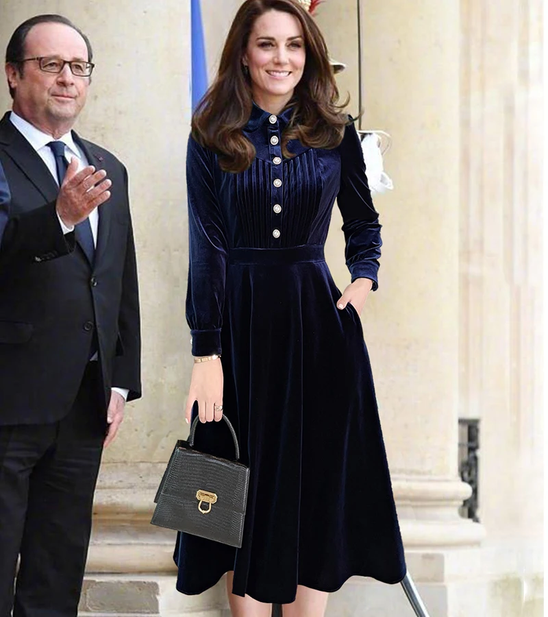 Kate Princess Velvet Dress for Women, Long Sleeve, A-Line Dresses, Elegant, New, M1091
Kate Princess Velvet Dress for Women, Long Sleeve, A-Line Dresses, Elegant, New, M1091