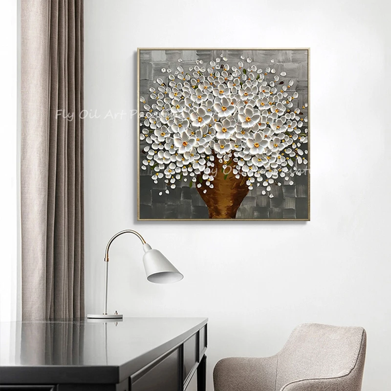 100% hand painted 2022 thick heavy knife white flower square picture artwork Oil Paintings on Canvas Modern Artwork Decoration
100% hand painted 2022 thick heavy knife white flower square picture artwork Oil Paintings on Canvas Modern Artwork Decoration