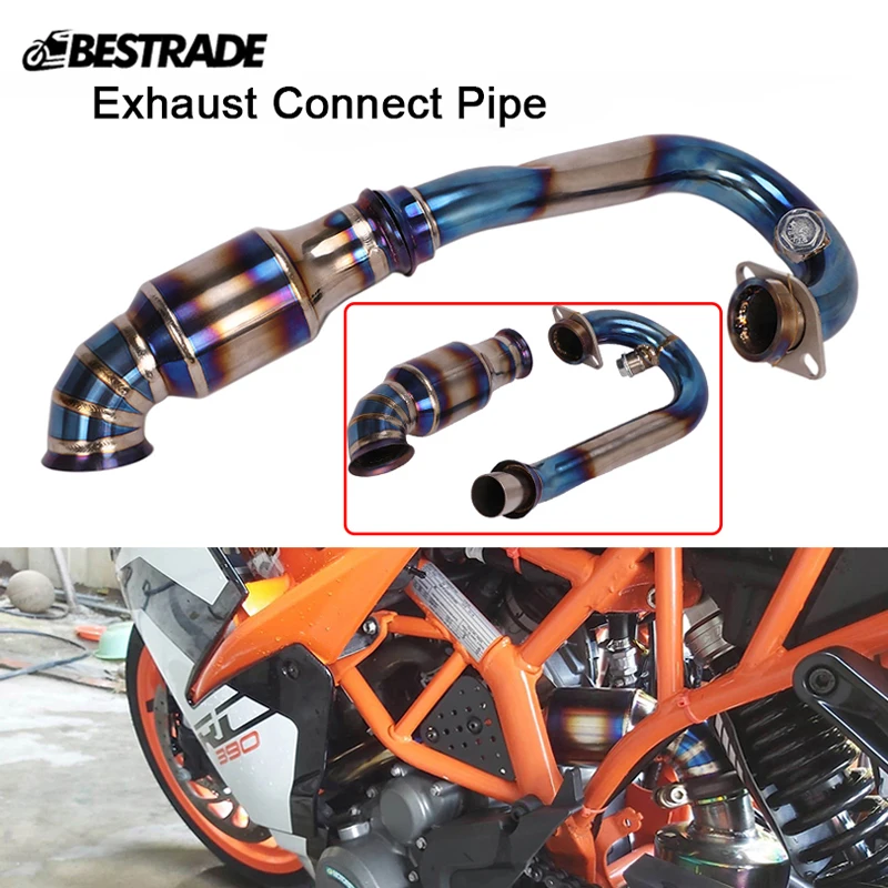 Motorcycle Front Header Link Pipe Exhaust Connecting Tips Titanium Alloy Slip On Modified For Duke125 250 390 RC390 2017-2020
Motorcycle Front Header Link Pipe Exhaust Connecting Tips Titanium Alloy Slip On Modified For Duke125 250 390 RC390 2017-2020