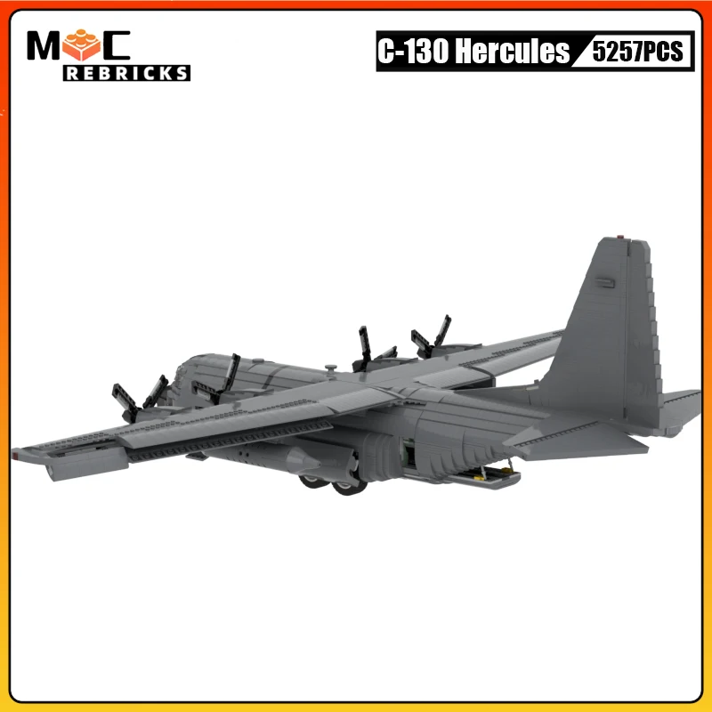 MOC Building Blocks WW2 Military Series US Air Force Tactical C-130 Hercules Transport Aircraft Diy Bricks Puzzle Toys Xmas Gift
MOC Building Blocks WW2 Military Series US Air Force Tactical C-130 Hercules Transport Aircraft Diy Bricks Puzzle Toys Xmas Gift
