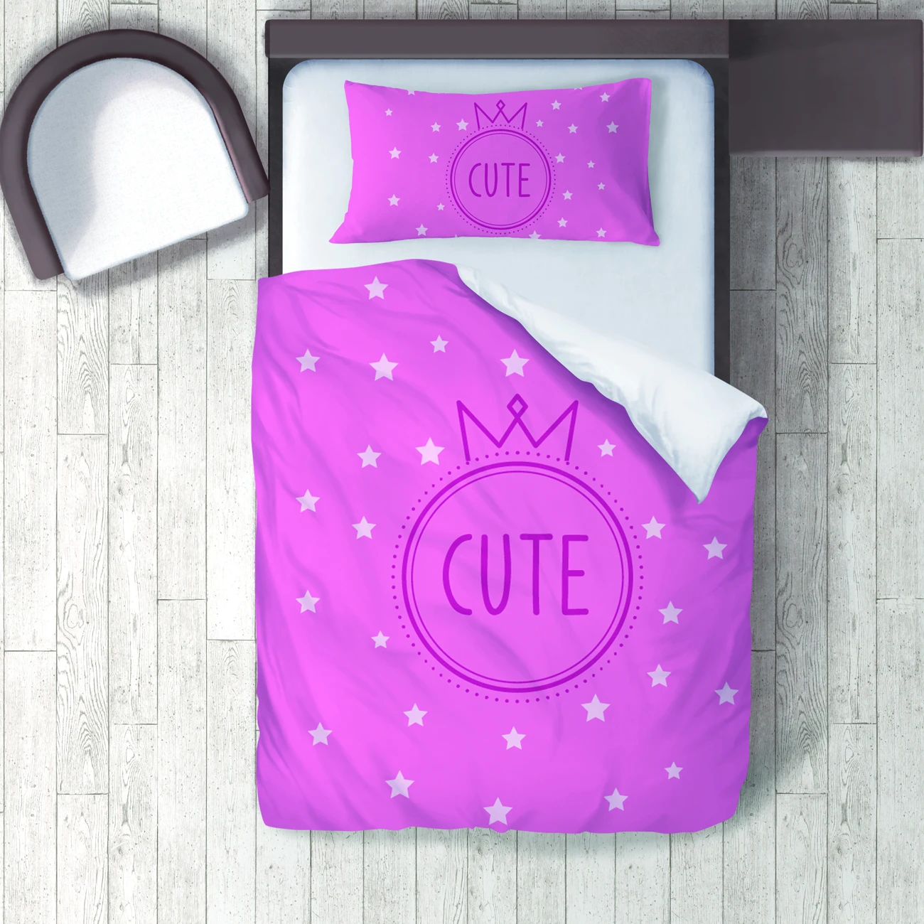 Duvet Cover Set Bedding Set Pillow Case for Baby and Kids Room 3D Printed Pink Cute Crown Stars Model 233
Duvet Cover Set Bedding Set Pillow Case for Baby and Kids Room 3D Printed Pink Cute Crown Stars Model 233