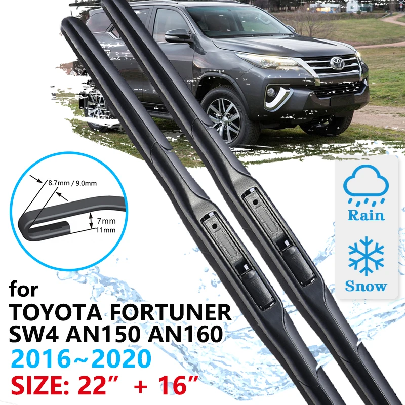 Автомобильная передняя щетка стеклоочистителя для Toyota Fortuner SW4 2016 ~ 2020 AN150 AN160, стеклоочистители, аксессуары для окон 2016 2017
Автомобильная передняя щетка стеклоочистителя для Toyota Fortuner SW4 2016 ~ 2020 AN150 AN160, стеклоочистители, аксессуары для окон 2016 2017