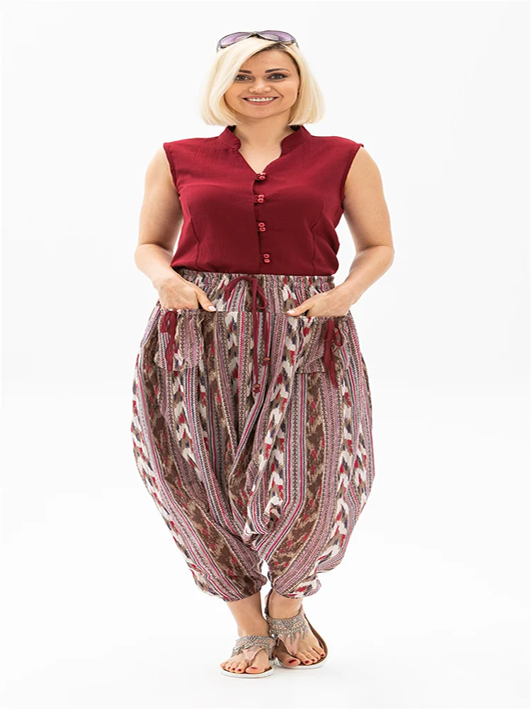 Paisley Pattern Casual Pocket Harem Baggy Pants 2022 New Fashion Women Bottom Clothing Very Stylish Shalwar Model
Paisley Pattern Casual Pocket Harem Baggy Pants 2022 New Fashion Women Bottom Clothing Very Stylish Shalwar Model