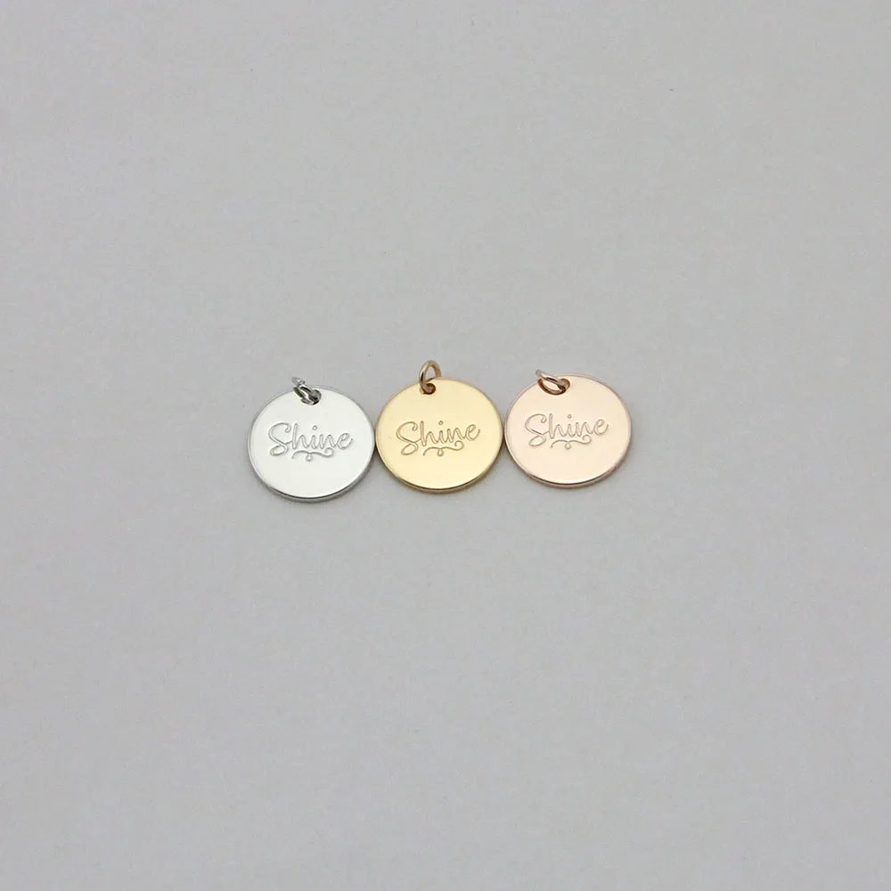Unique Delicate Disc Shine Engraved Pendant Custom Charm Pendant Jewelry Accessories
Unique Delicate Disc Shine Engraved Pendant Custom Charm Pendant Jewelry Accessories