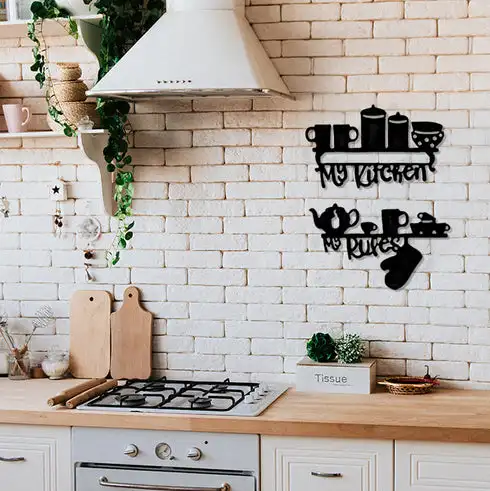 Metal Wall Art My Kitchen, My Rules Decor Black Color Modern Home Office New 3D Creative Stylish Kitchen 2022 Qualty
Metal Wall Art My Kitchen, My Rules Decor Black Color Modern Home Office New 3D Creative Stylish Kitchen 2022 Qualty