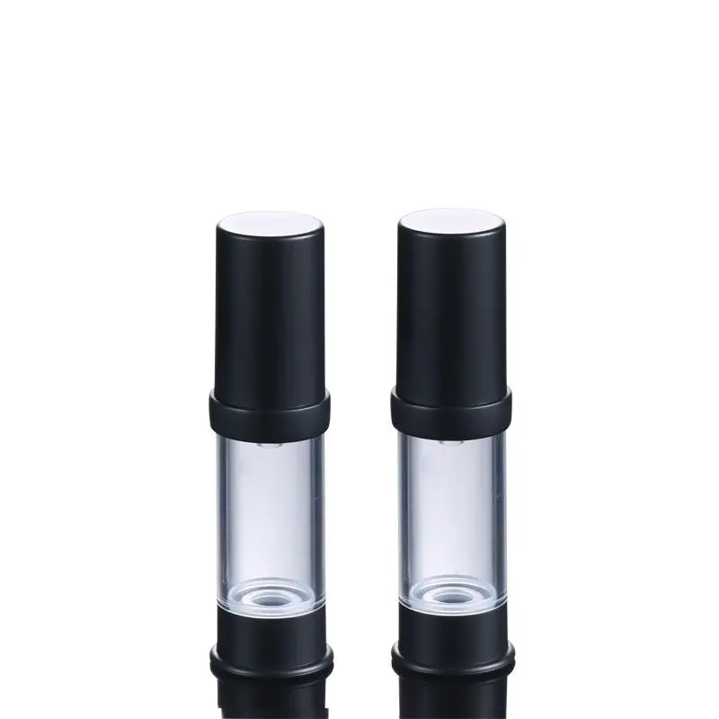 5ML plastic airless bottle clear body with black top/bottom for serum/lotion/emulsion/foundation/sample/test items packing
5ML plastic airless bottle clear body with black top/bottom for serum/lotion/emulsion/foundation/sample/test items packing