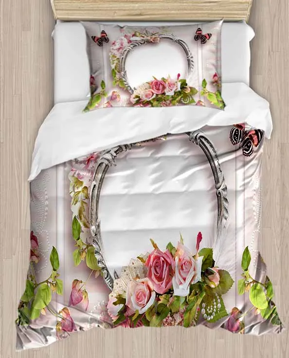 Else Pink Roses Green Leaves Butterfly Floral 4 Piece 3D Print Cotton Satin Single Duvet Cover Bedding Set Pillow Case Bed Sheet
Else Pink Roses Green Leaves Butterfly Floral 4 Piece 3D Print Cotton Satin Single Duvet Cover Bedding Set Pillow Case Bed Sheet
