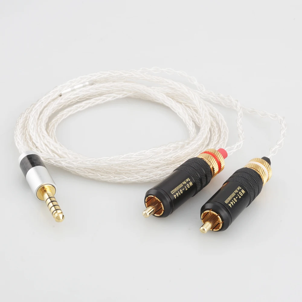 8Cores 100% Pure Silver Audio Upgrade Cable Replacement for Digital Audio Player NW-WM1A, NW-WM1Z to 2RCA Male Plug
8Cores 100% Pure Silver Audio Upgrade Cable Replacement for Digital Audio Player NW-WM1A, NW-WM1Z to 2RCA Male Plug