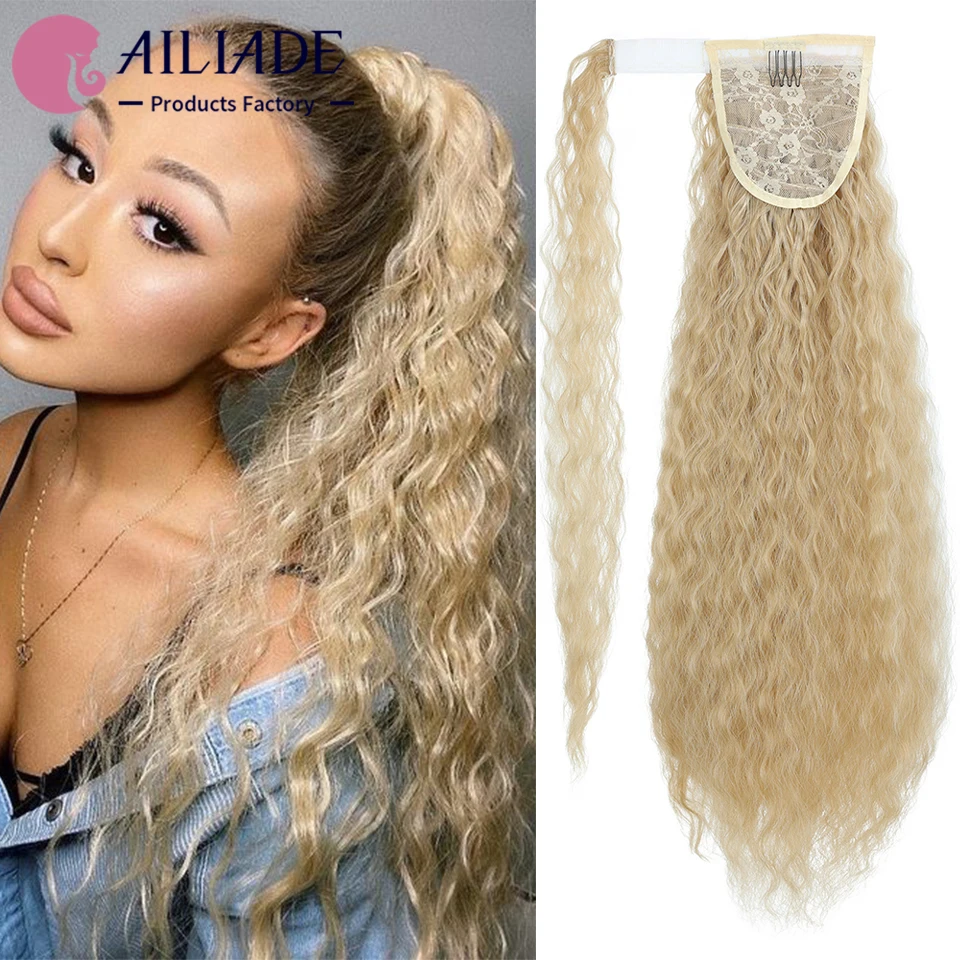 AILIADE Synthetic Long Curly Fluffy Ponytail Hair Extensions Heat Resistant Wig Wrap Around Clip In Ponytail Hairpiece for Women
AILIADE Synthetic Long Curly Fluffy Ponytail Hair Extensions Heat Resistant Wig Wrap Around Clip In Ponytail Hairpiece for Women