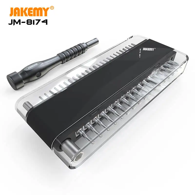 New Product JM-8174 Mini Precision Screwdriver Bits Set with Strong Magnetism for Mobile Phone Laptop Game Pad Home Maintenance
New Product JM-8174 Mini Precision Screwdriver Bits Set with Strong Magnetism for Mobile Phone Laptop Game Pad Home Maintenance