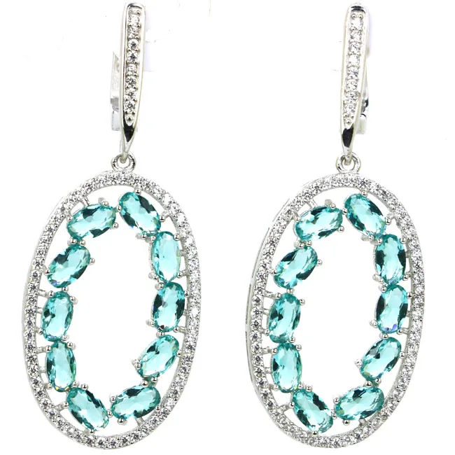 46x17mm Luxury 7g Green London Blue Topaz Blue Aquamarine CZ 925 Solid Sterling Silver Earrings
46x17mm Luxury 7g Green London Blue Topaz Blue Aquamarine CZ 925 Solid Sterling Silver Earrings
