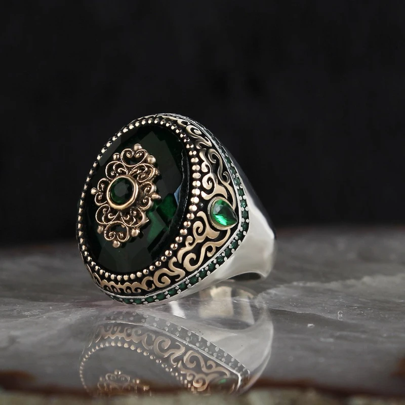 Men's Green Zircon 925 Sterling Mens Silver Ring Special Design Accessories Products 2022 Summer Winter Fashion Trend Free Shipping
Men's Green Zircon 925 Sterling Mens Silver Ring Special Design Accessories Products 2022 Summer Winter Fashion Trend Free Shipping