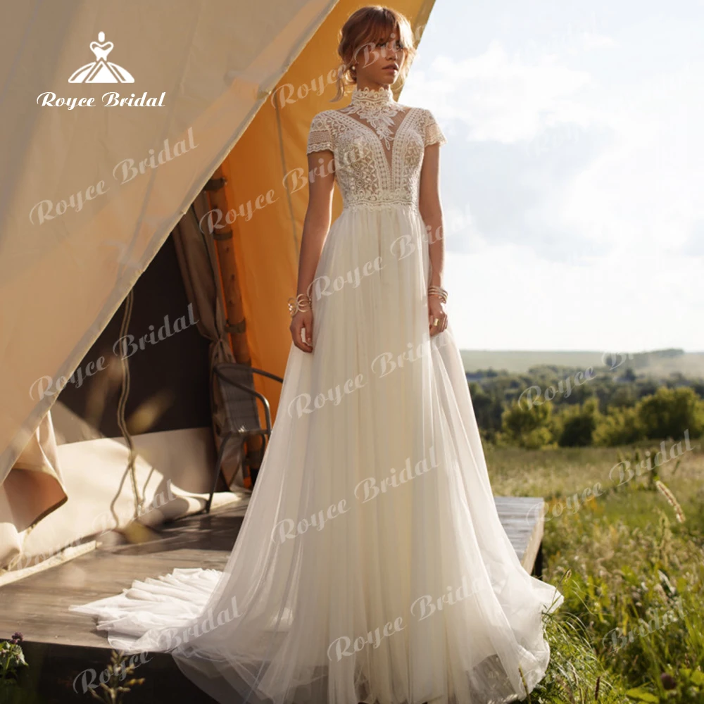 Lovely A-LINE Wedding Dresses 2022 Bridal Gowns Short Cap Sleeve Sweep Backless HIGH Tulle Floor-Length Appliques Lace свадебное
Lovely A-LINE Wedding Dresses 2022 Bridal Gowns Short Cap Sleeve Sweep Backless HIGH Tulle Floor-Length Appliques Lace свадебное