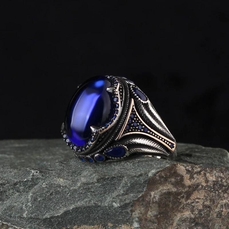 Men's Blue Tiger 'S Eye Stone 925 Sterling Silver Ring Special Design 2022 Summer Winter Fashion Trend Accessories Products Gift Items
Men's Blue Tiger 'S Eye Stone 925 Sterling Silver Ring Special Design 2022 Summer Winter Fashion Trend Accessories Products Gift Items