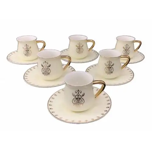 DOLBOVI 12 Piece 6 Person FKR-1258 CREAM GOLD PATTERN PORCELAIN COFFEE FİNCAN SET NEW MODEL teaware cup tea handmade bowl beautiful mugs turkish tea set vintage Saucer creative Latte Cup free shipping products service
DOLBOVI 12 Piece 6 Person FKR-1258 CREAM GOLD PATTERN PORCELAIN COFFEE FİNCAN SET NEW MODEL teaware cup tea handmade bowl beautiful mugs turkish tea set vintage Saucer creative Latte Cup free shipping products service