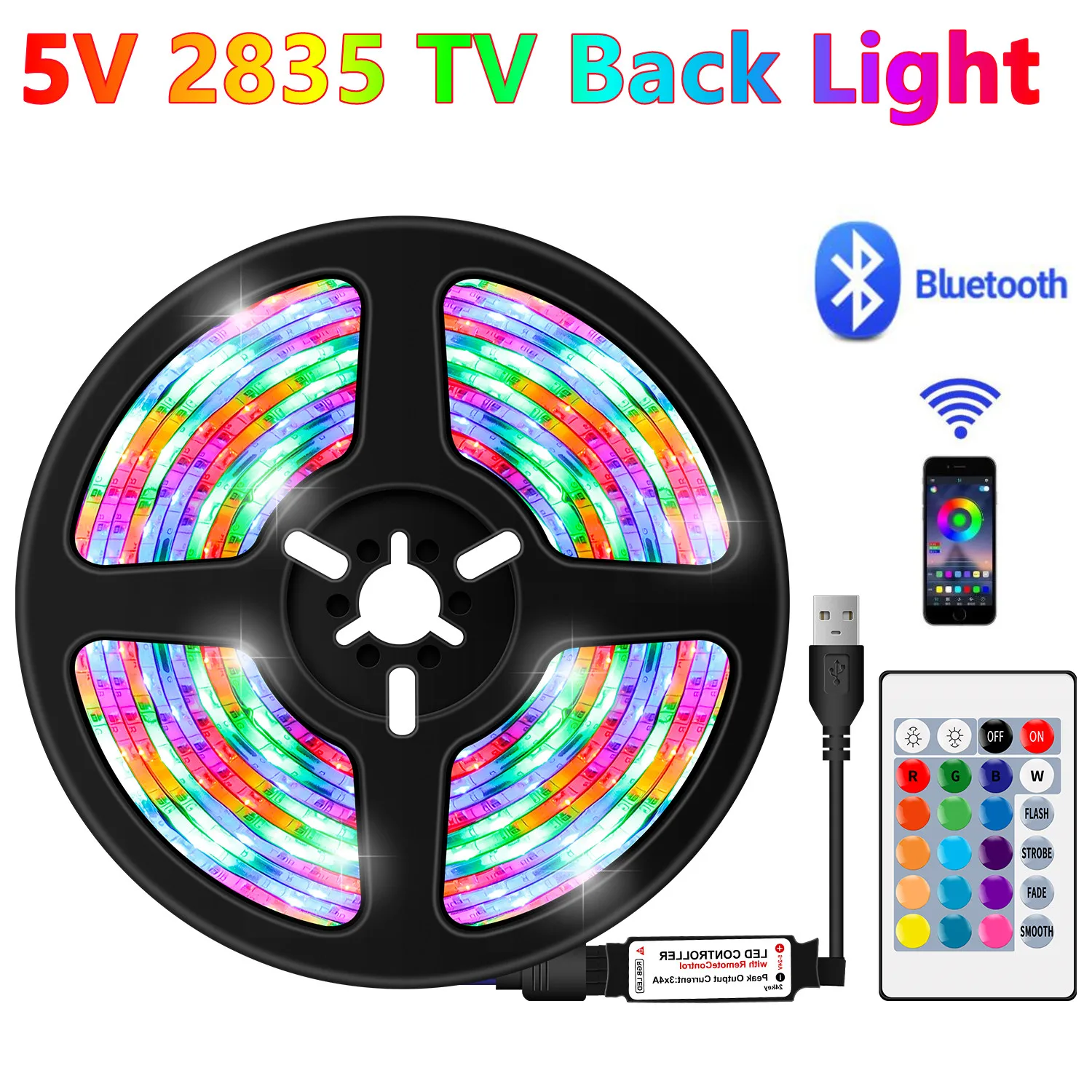 Светодиодный ные ленты, USB, инфракрасное управление, RGB, SMD2835, DC5V, Bluetooth1-5M, гибкая лента для диодов, ТВ, фона, Luces Fairy String
Светодиодный ные ленты, USB, инфракрасное управление, RGB, SMD2835, DC5V, Bluetooth1-5M, гибкая лента для диодов, ТВ, фона, Luces Fairy String