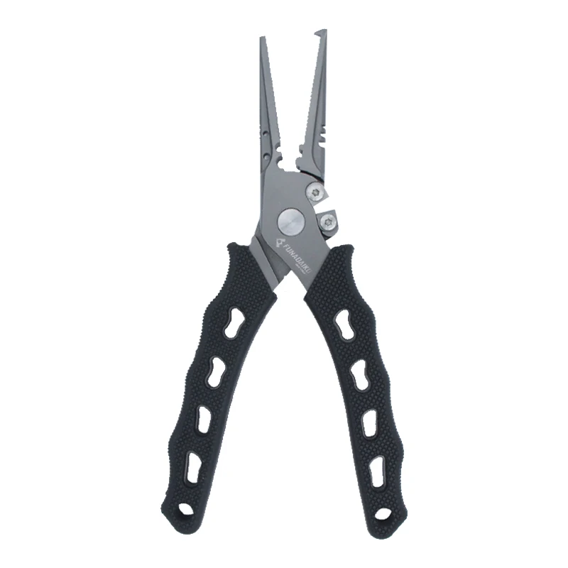 FUNADAIKO New Fishing Pliers Aluminum Alloy Lure Plier Fishing Tools Line Cutter Multifunctional Scissors Hook Remover Equipment
FUNADAIKO New Fishing Pliers Aluminum Alloy Lure Plier Fishing Tools Line Cutter Multifunctional Scissors Hook Remover Equipment