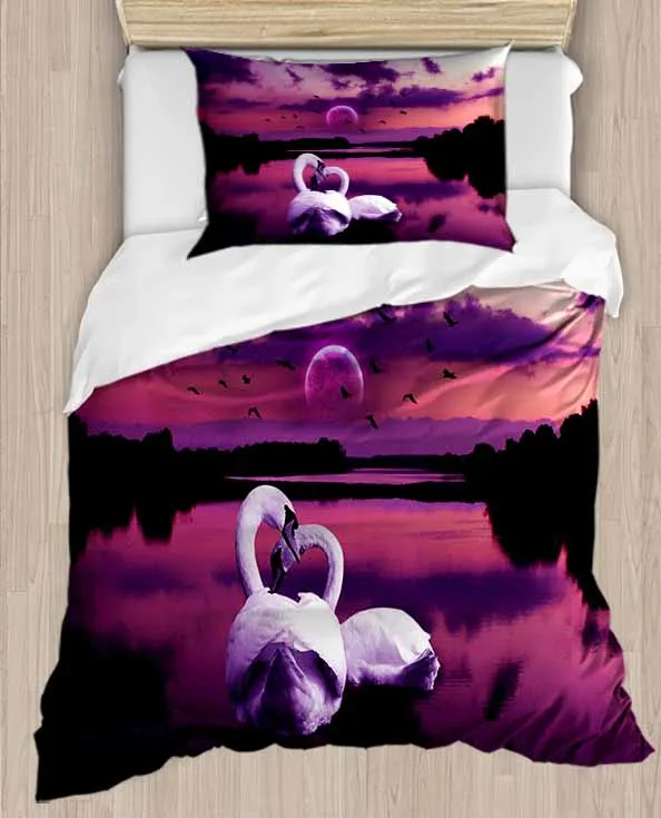Else Purple Lake Wiev on White Swans 4 Piece 3D Print Cotton Satin Single Duvet Cover Bedding Set Pillow Case Bed Sheet
Else Purple Lake Wiev on White Swans 4 Piece 3D Print Cotton Satin Single Duvet Cover Bedding Set Pillow Case Bed Sheet