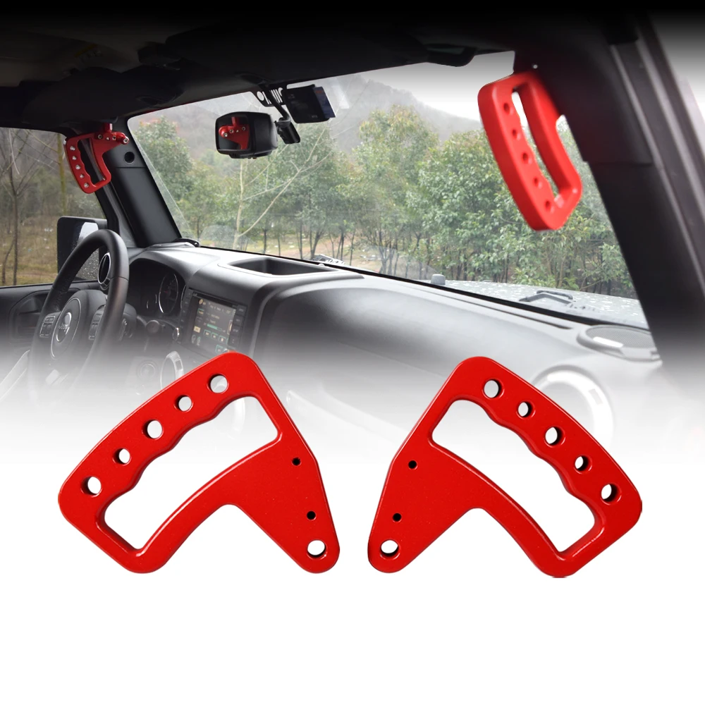 2Pcs Red Front Rear Car Interior Grab Handles For 2007-2018 Jeep Wrangler JK JKU Aluminum
2Pcs Red Front Rear Car Interior Grab Handles For 2007-2018 Jeep Wrangler JK JKU Aluminum