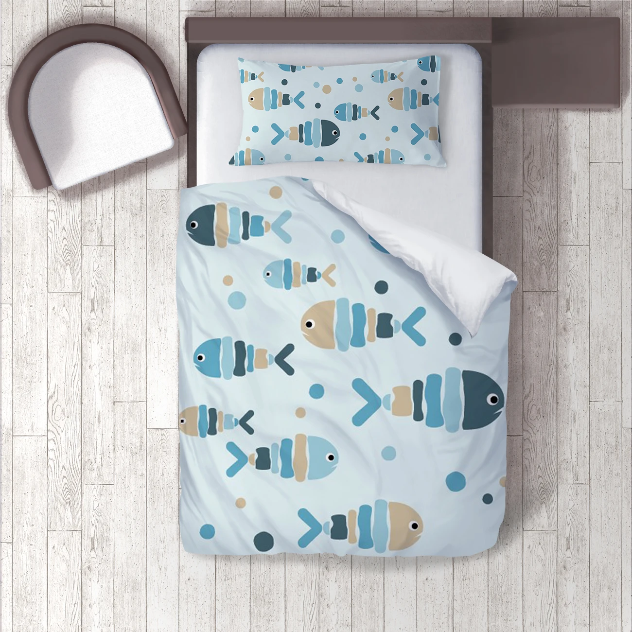 Duvet Cover Set Bedding Set Pillow Case for Baby and Kids Room 3D Printed Blue Fish Model 1412
Duvet Cover Set Bedding Set Pillow Case for Baby and Kids Room 3D Printed Blue Fish Model 1412