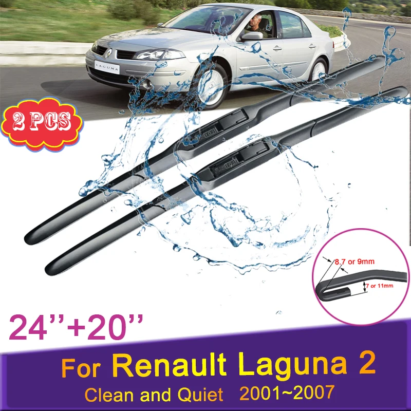 Car Wiper Blades Windshield Wipers for Renault Laguna 2 2001~2007 X74 Front Windscreen Car Accessories Stickers 2002 2003 2004
Car Wiper Blades Windshield Wipers for Renault Laguna 2 2001~2007 X74 Front Windscreen Car Accessories Stickers 2002 2003 2004