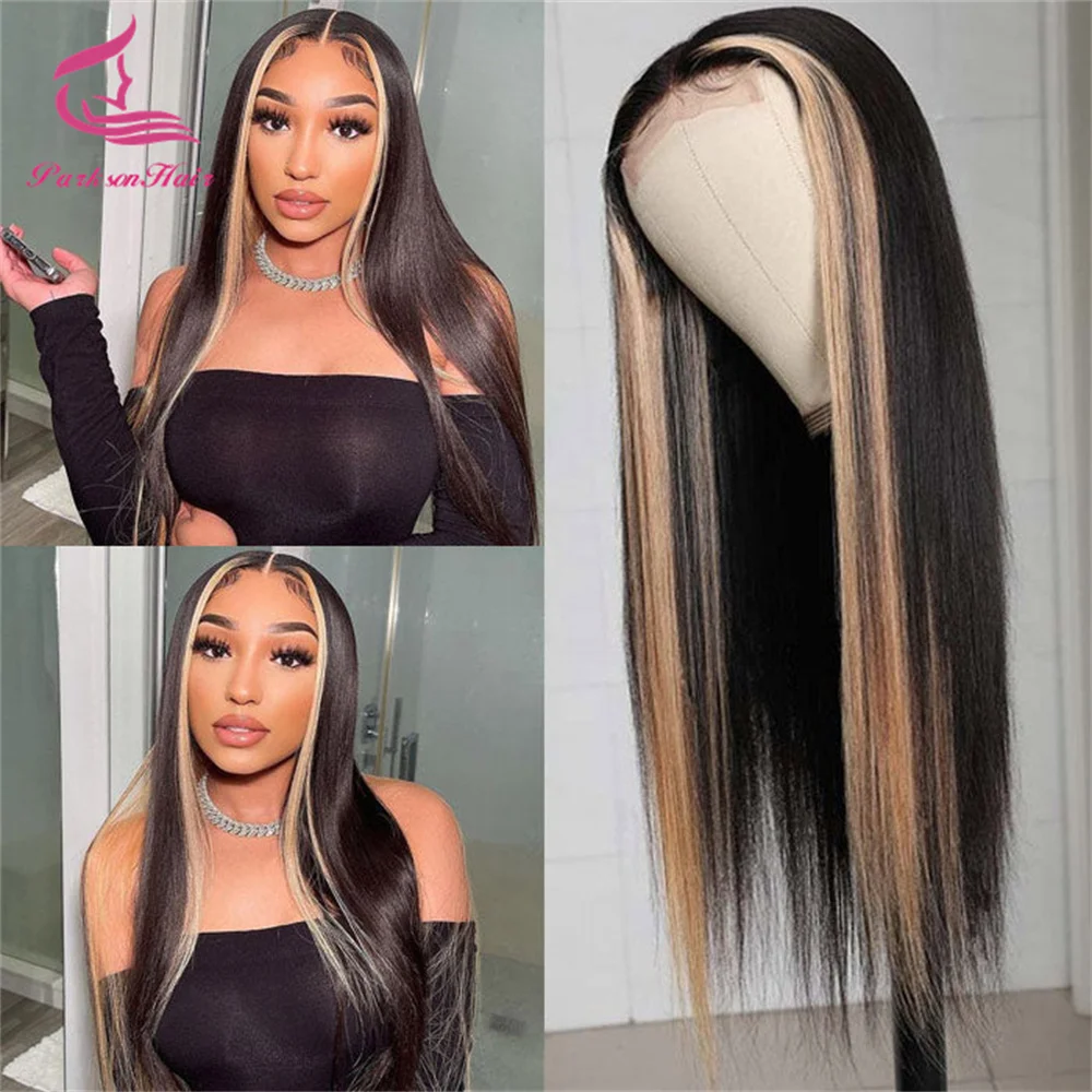 Ombre Brown 13x4 Transparent Lace Front Wigs Straight Human Hair Wig PrePlucked Highlight Honey Brown Lace Frontal Wig For Women
Ombre Brown 13x4 Transparent Lace Front Wigs Straight Human Hair Wig PrePlucked Highlight Honey Brown Lace Frontal Wig For Women
