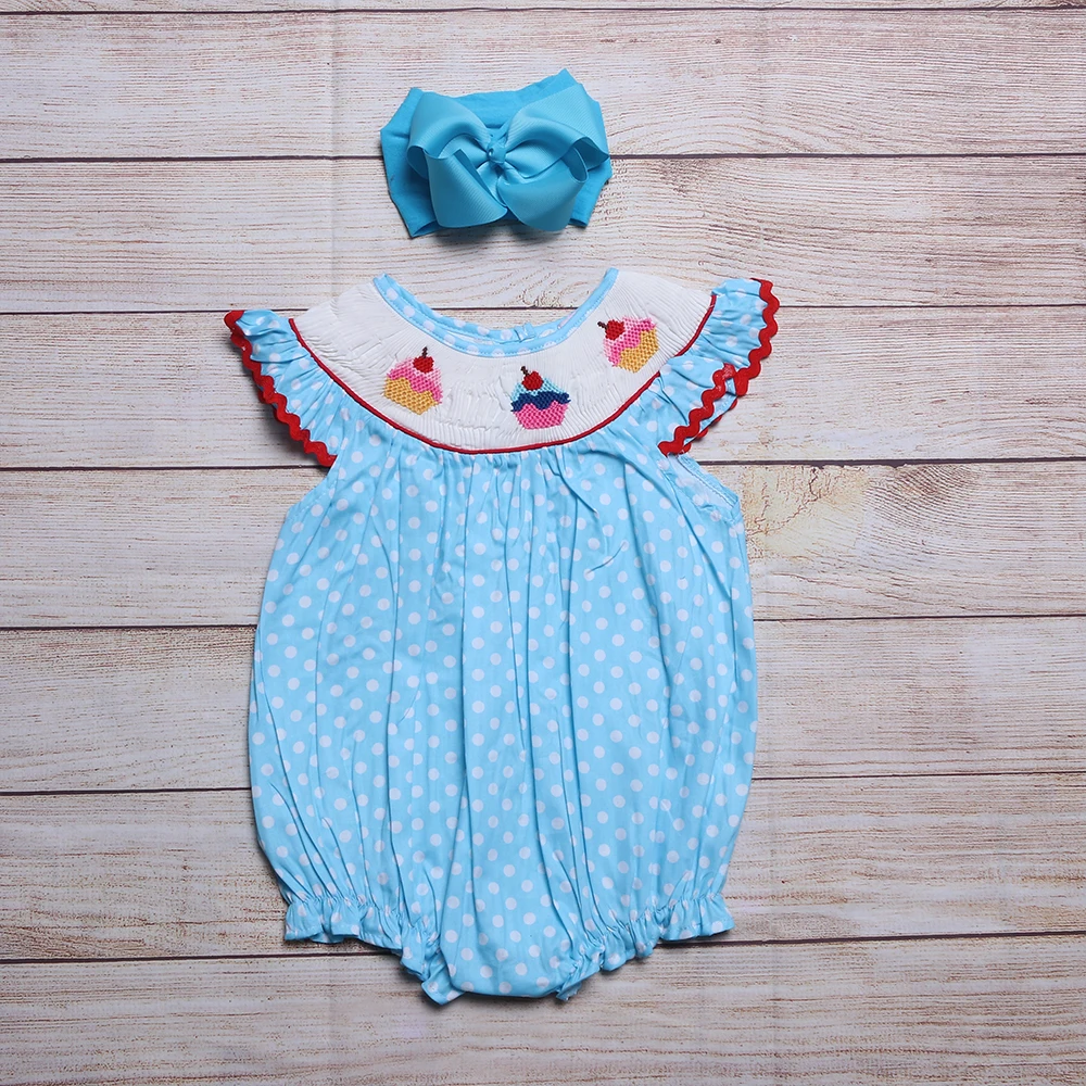 Handmade Baby Boutique Clothes Blue Sleeveless Jumpsuit Cake Pleated Skirts Baby Girls Smocked Dresses Christmas Gifts For Girl
Handmade Baby Boutique Clothes Blue Sleeveless Jumpsuit Cake Pleated Skirts Baby Girls Smocked Dresses Christmas Gifts For Girl