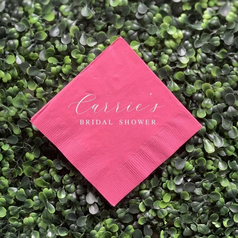 Personalized Bridal Shower Napkins - Bridal Shower - Rehearsal Dinner - Custom Engagement Party Napkins baby shower Napkins
Personalized Bridal Shower Napkins - Bridal Shower - Rehearsal Dinner - Custom Engagement Party Napkins baby shower Napkins