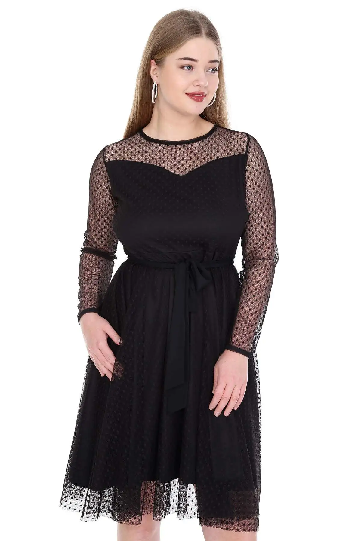 Angelino Women Plus Size Polka Dot Tulle Evening Dress Red Black Full Sleeve Short Length Night Event Henna Gown Wedding Party
Angelino Women Plus Size Polka Dot Tulle Evening Dress Red Black Full Sleeve Short Length Night Event Henna Gown Wedding Party