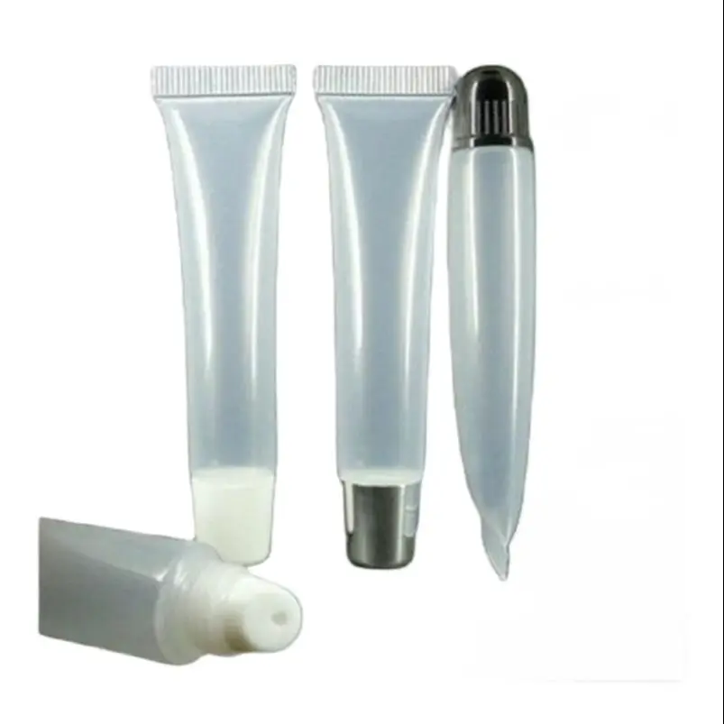10ml transparent soft tube or lip gloss/color cream tube or lip balm tube or lip stick with silver/white/black lid
10ml transparent soft tube or lip gloss/color cream tube or lip balm tube or lip stick with silver/white/black lid