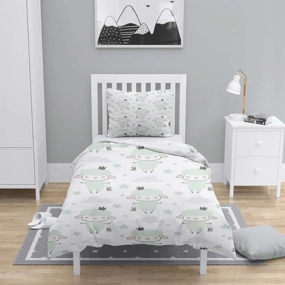 Else 4 Pcs Gray White Little Lambs Designs 3D Print Cotton Satin Chidren Kids Duvet Cover Bedding Set Pillow Case Bed Sheet
Else 4 Pcs Gray White Little Lambs Designs 3D Print Cotton Satin Chidren Kids Duvet Cover Bedding Set Pillow Case Bed Sheet