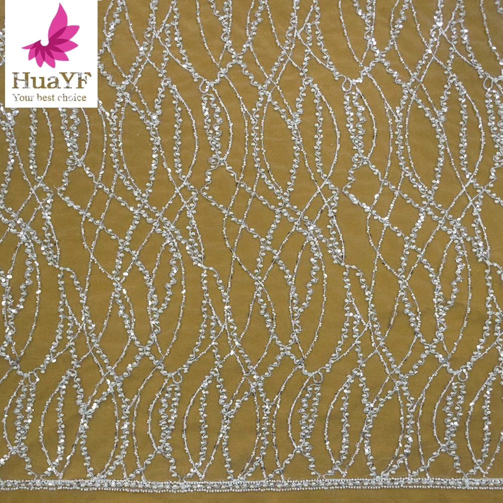 2022 Luxury French White Mesh Lace With Sequins For Bridal Wedding Dress HY1744-4
2022 Luxury French White Mesh Lace With Sequins For Bridal Wedding Dress HY1744-4