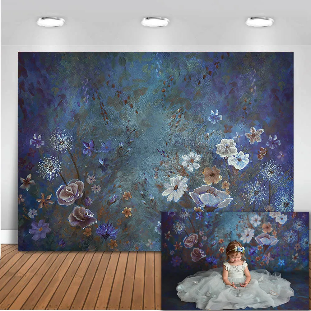 Photography backdrop oil painting flower newborn baby portrait photo shoot blue flowers background for photo studio photophone
Photography backdrop oil painting flower newborn baby portrait photo shoot blue flowers background for photo studio photophone