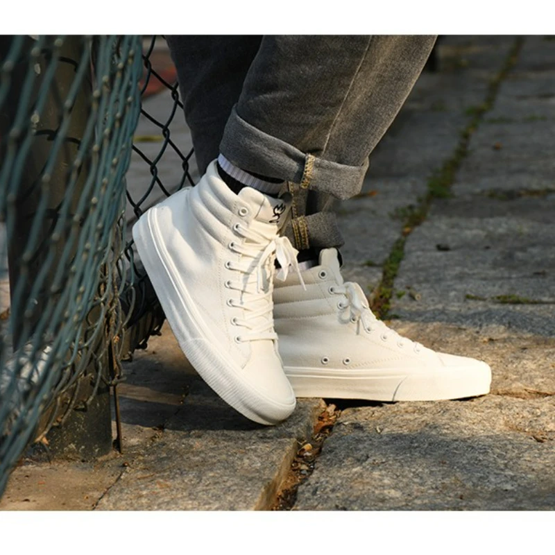 Joiints High-top Sneakers for Skateboarding Unisex Summer White Black Vulcanized Shoes Canvas Long-last Durable Rubber Sole
Joiints High-top Sneakers for Skateboarding Unisex Summer White Black Vulcanized Shoes Canvas Long-last Durable Rubber Sole
