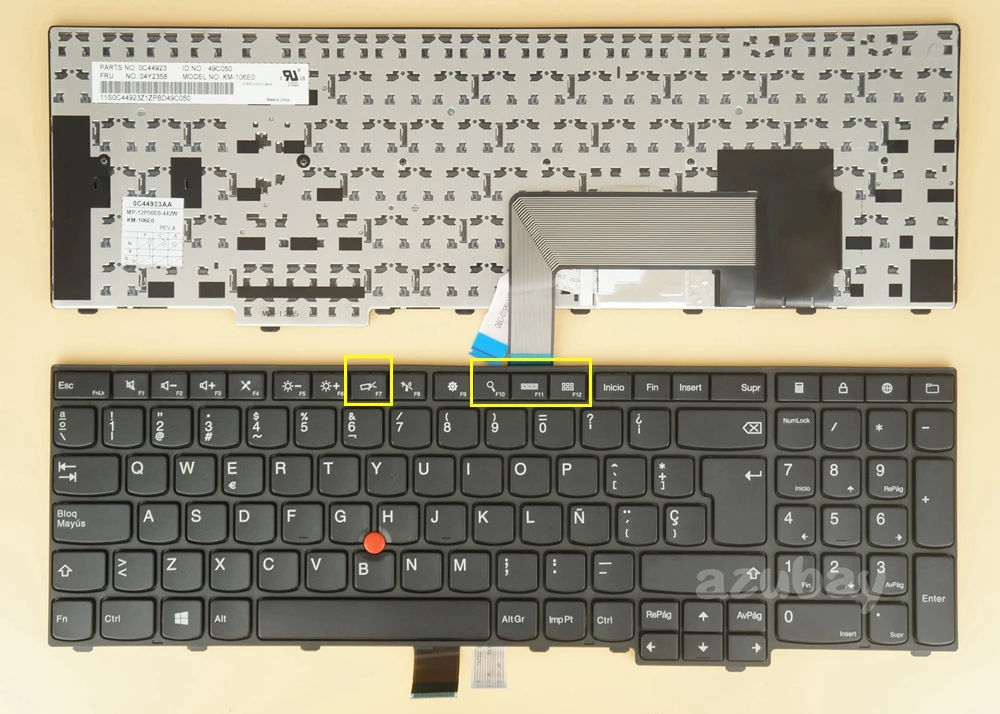 Spanish Keyboard for Lenovo 04Y2351 04Y2429 04Y2655 04Y2692 00PA578 00PA619 00PA585 00PA626 04Y2436 04Y2358 04Y2662 04Y2699
Spanish Keyboard for Lenovo 04Y2351 04Y2429 04Y2655 04Y2692 00PA578 00PA619 00PA585 00PA626 04Y2436 04Y2358 04Y2662 04Y2699