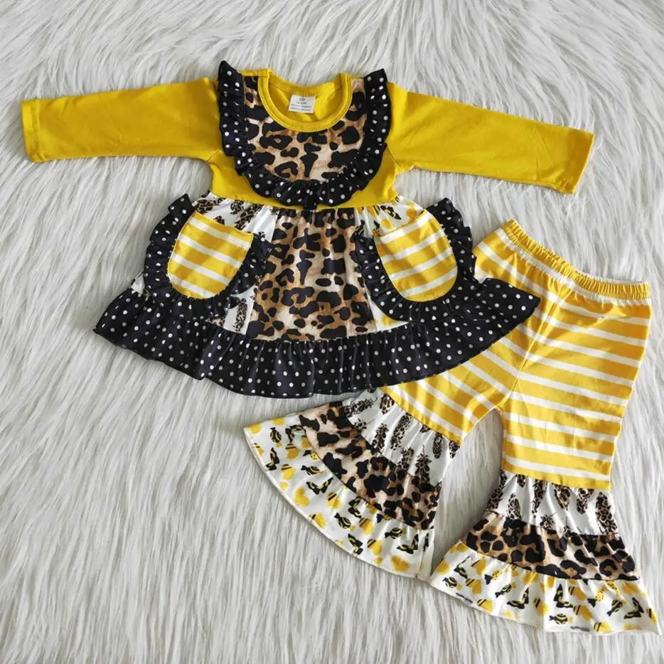 RTS baby clothes fashion long sleeve pocket design little girls children kids boutique leopard wild outfits clothing sets bell
RTS baby clothes fashion long sleeve pocket design little girls children kids boutique leopard wild outfits clothing sets bell