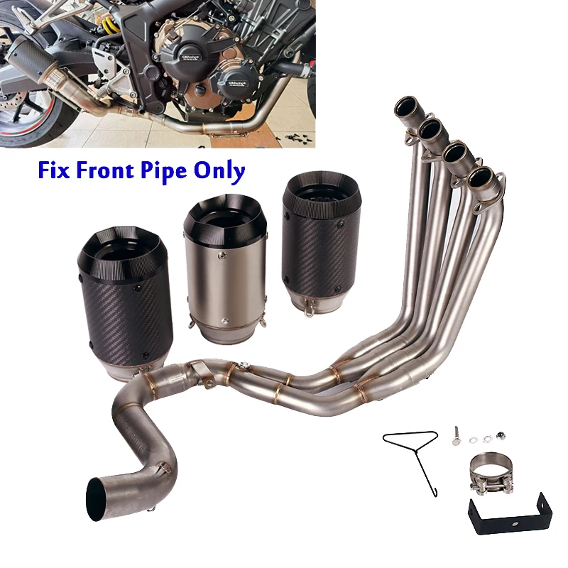 For Honda CBR650F CBR650R CB650R CB650F CB650R 2014-2018 Exhaust System Front Link Pipe Header Tube Slip On 51mm Short Muffler
For Honda CBR650F CBR650R CB650R CB650F CB650R 2014-2018 Exhaust System Front Link Pipe Header Tube Slip On 51mm Short Muffler
