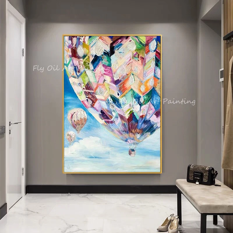 100% Handmade colorful hot balloon beautiful scenery landscape artwork picture oil painting for office living room decoration
100% Handmade colorful hot balloon beautiful scenery landscape artwork picture oil painting for office living room decoration