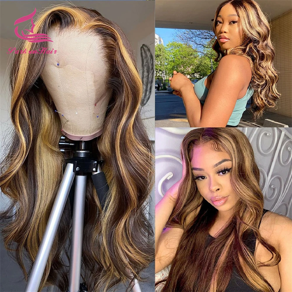 180 Density Highlight Honey Blonde 13x6 HD Transparent Lace Wig Body Wave Ombre Colored 13x4 Lace Front Human Hair Wigs 30Inch
180 Density Highlight Honey Blonde 13x6 HD Transparent Lace Wig Body Wave Ombre Colored 13x4 Lace Front Human Hair Wigs 30Inch