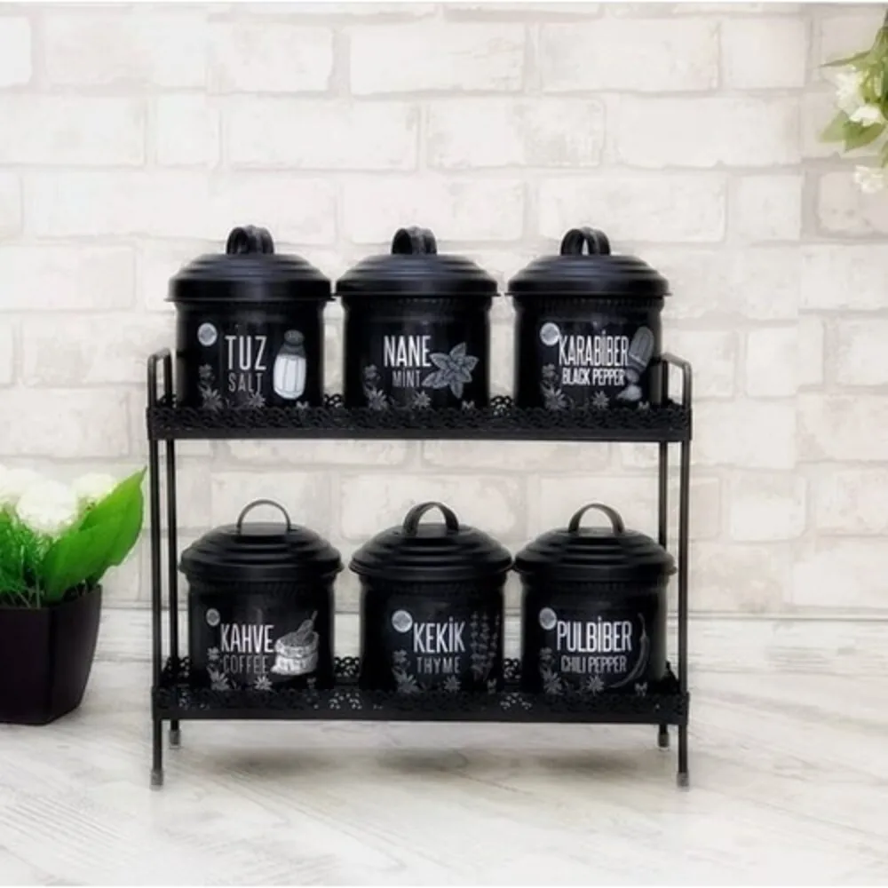 Shaddy Goods Metal 6 Pcs Spice Set - Black METAL 6 PIECES SPICE SET Stylish Looking Metal Set SPICE METAL
Shaddy Goods Metal 6 Pcs Spice Set - Black METAL 6 PIECES SPICE SET Stylish Looking Metal Set SPICE METAL