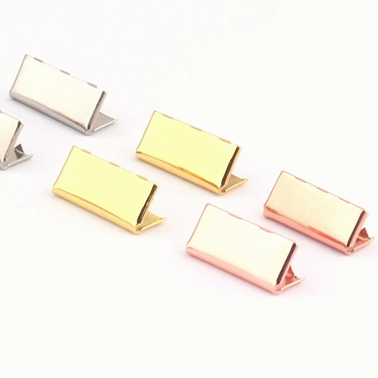 20mm Rose Gold Ribbon End Clamps With Loop End Fastener Lanyard Clip Ribbon Cord Rope Clips Leather End Crimps Webbing Key Fob
20mm Rose Gold Ribbon End Clamps With Loop End Fastener Lanyard Clip Ribbon Cord Rope Clips Leather End Crimps Webbing Key Fob