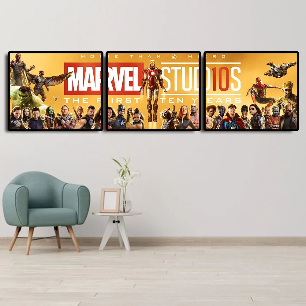 Постер Marvel The Frist 10 лет, фотография группы Мстителей супергероев, HD Печать на холсте, картина для гостиной, спальни, Декор
Постер Marvel The Frist 10 лет, фотография группы Мстителей супергероев, HD Печать на холсте, картина для гостиной, спальни, Декор