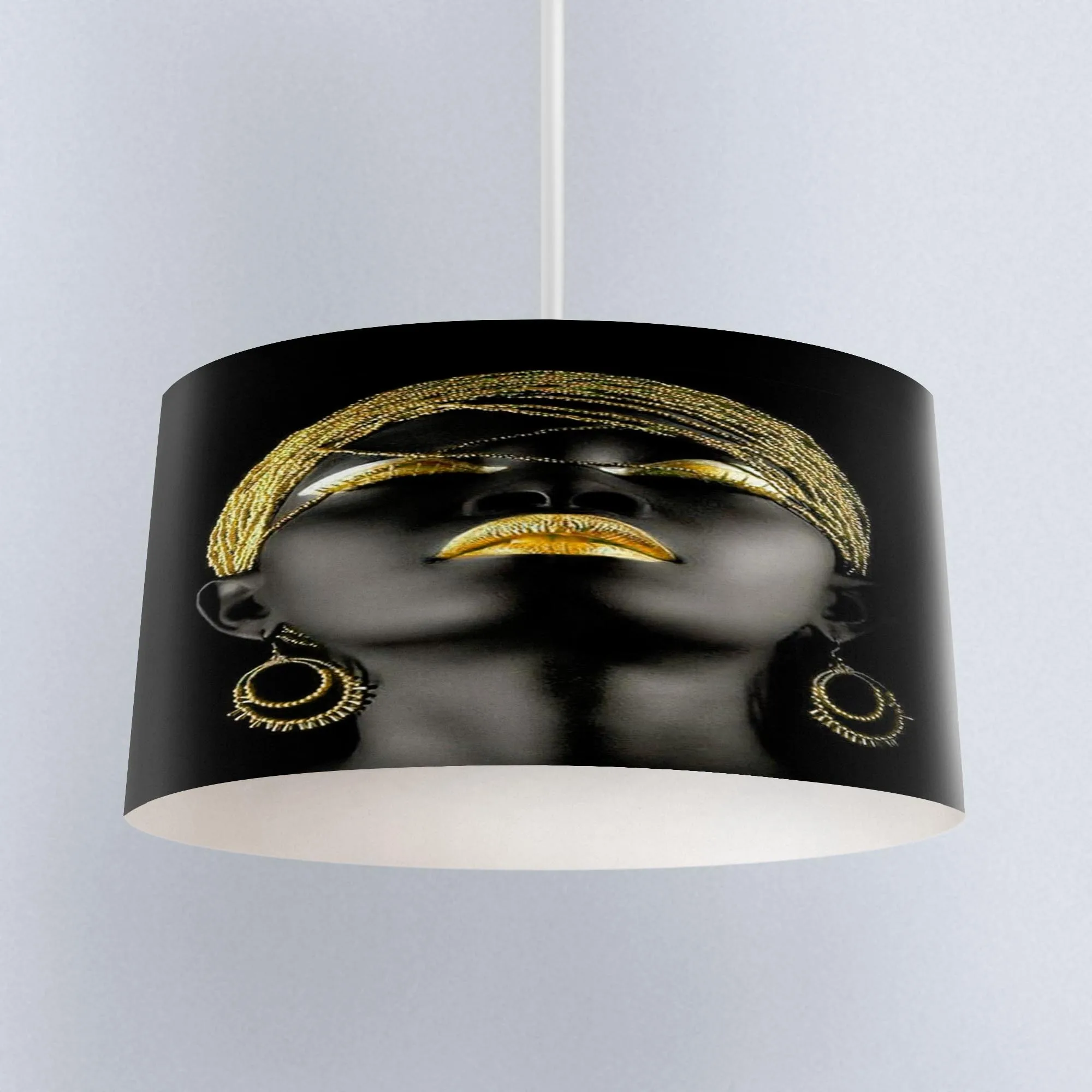 Else Golden Yellow Hair Black Woman Digital Printed Fabric Chandelier Lamp Drum Lampshade Floor Ceiling Pendant Light Shade
Else Golden Yellow Hair Black Woman Digital Printed Fabric Chandelier Lamp Drum Lampshade Floor Ceiling Pendant Light Shade