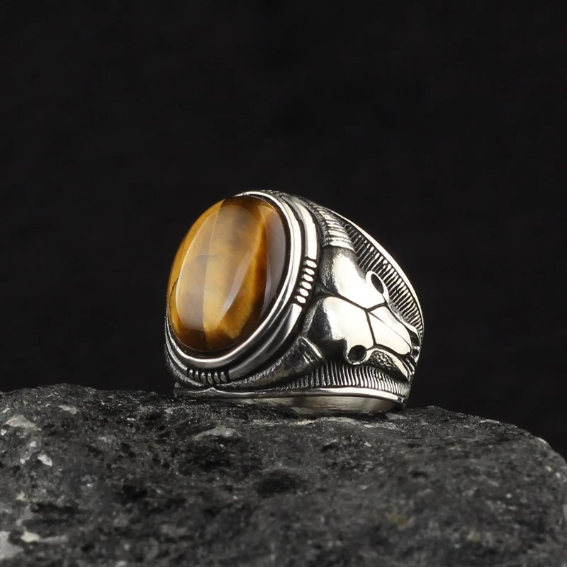 Men's Tiger 'S Eye Gemstone 925 Sterling Silver Ring Special Design 2022 Summer Winter Fashion Trend Accessories Products All Sizes Free Shipping
Men's Tiger 'S Eye Gemstone 925 Sterling Silver Ring Special Design 2022 Summer Winter Fashion Trend Accessories Products All Sizes Free Shipping