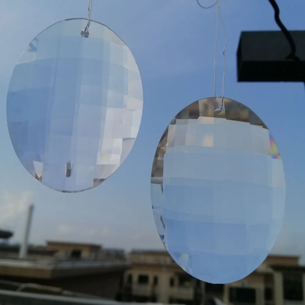 Camal 2PCS Faceted 62mm 76mm Egg-shaped Crystal Drop Pendant Chandelier Suncatcher Prisms Lamp Part Hanging Ornament Home Decor
Camal 2PCS Faceted 62mm 76mm Egg-shaped Crystal Drop Pendant Chandelier Suncatcher Prisms Lamp Part Hanging Ornament Home Decor